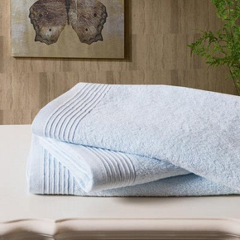 当当网商城 当当优品 纯棉抗菌防臭浴巾60x120浅蓝19.9元（已降20元）