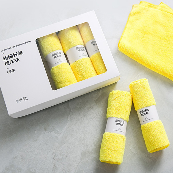 超细柔软！网易严选超细纤维擦车布6条装 限时抢购价15.9元