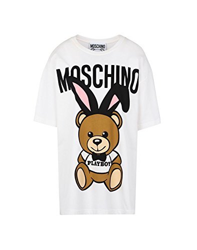 ￥1159 大牌！！！Moschino 女式 纯棉短袖T恤 2018春夏新款（保税区直邮，包邮包税）