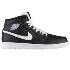 【女王节】额外8折最后半天 Air Jordan 乔丹 Aj 1 中帮男士篮球鞋 黑白配色