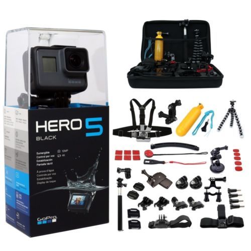 GoPro Hero5 Black 运动相机+2块电池+充电器 $274.99（约￥1800）