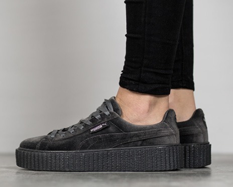 再降价、限尺码： PUMA 彪马 x Fenty by Rihanna Creeper Velvet 女士休闲鞋 $68.99（约￥550）