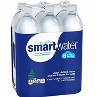 $6.64 包邮 Smartwater纯净水 1升x 6瓶
