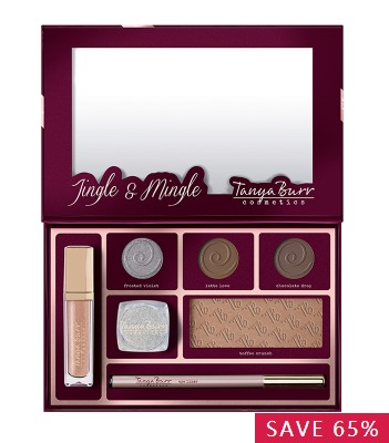 ￥6.3 TanyaBurr 叮当节日七件套装眼影*3+闪粉+修容+眼线笔+唇彩 £6.3