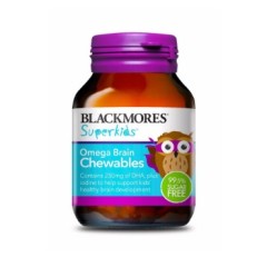 【免邮中国】Blackmores Superkids 儿童 Omega 聪明鱼油咀嚼片 50片