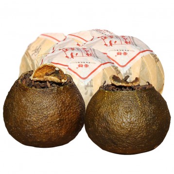 秒杀价！天生一对！安够小红柑陈皮普洱茶500g 亚马逊中国 3.3折 ￥132