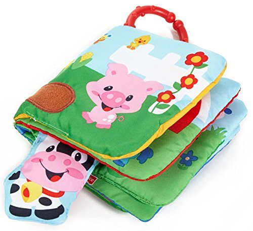 凑单品：费雪（Fisher-Price） 小牛款 婴儿手抓书 726日元