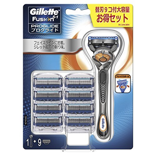 吉列（Gillette） Fusion PROGLIDE 锋隐致顺 手动剃须刀（含1刀架9刀头） 2205.6日元（约133.44元）