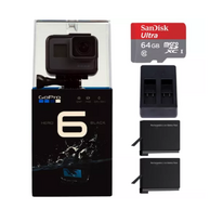 GoPro HERO 6 Black 运动摄像机+64GB TF卡+双电套装 	 369.99美元约¥2328
