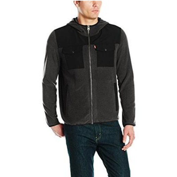 休闲百搭！Levi's李维斯Hooded Mixed 男夹克 $24.68（到手约￥242）
