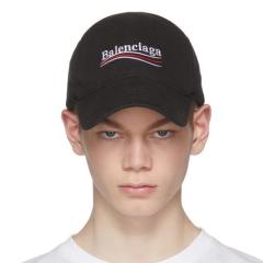 Balenciaga Black Campaign Cap 黑色棒球帽