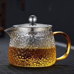 10日0点：                                yuewoo 悦物 锤纹灵动把壶 400ml 含茶漏+壶盖
