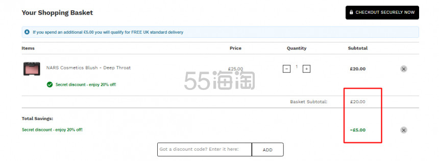 【限时解禁】LF英国站：NARS、Laura Mercier、BareMinerals 精选彩妆