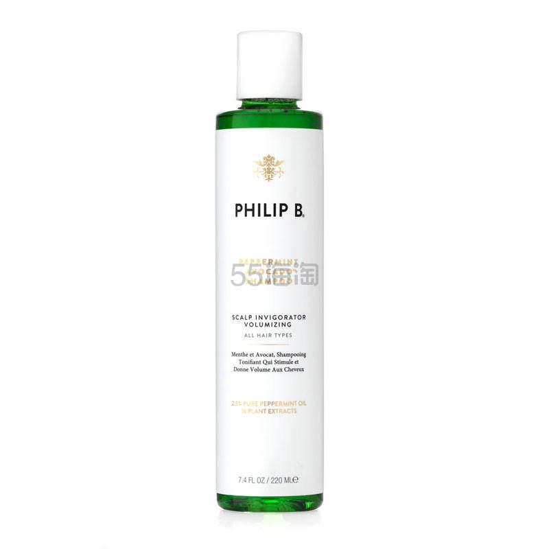 【8折+含税+满赠】Philip B 薄荷鳄梨丰盈澄净洗发水 220ml