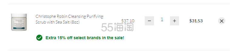 【5.9折】Christophe Robin 海盐洗发膏 250ml
