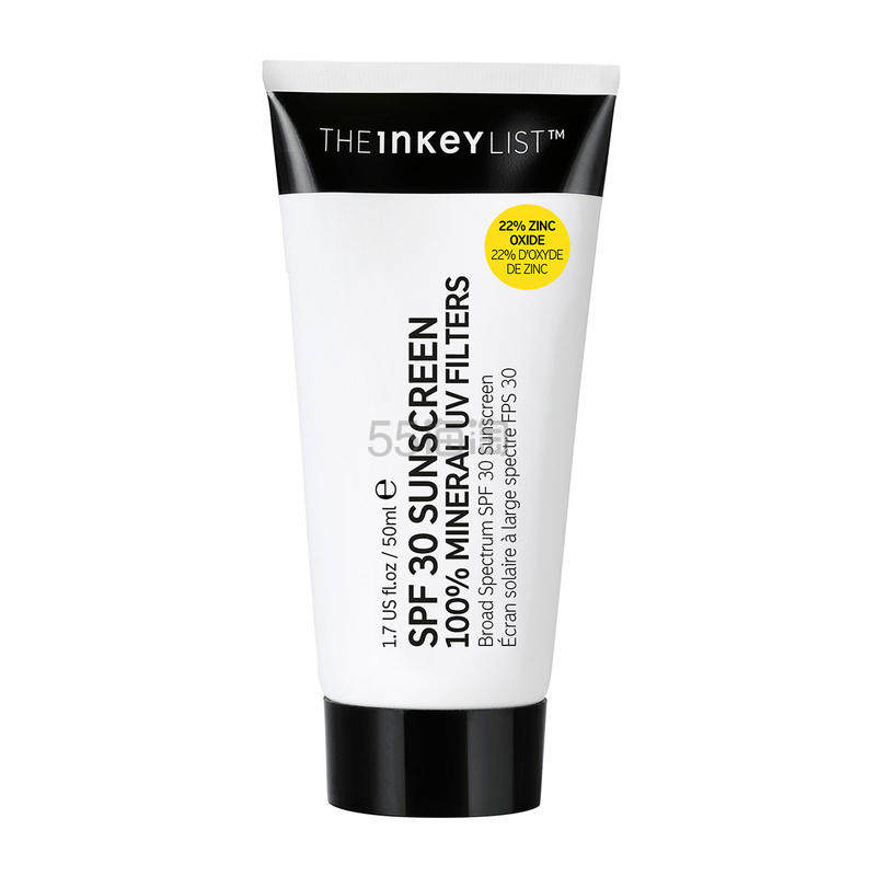 【买3免1+含税】The INKEY List 100%矿物防晒霜 50ml 含22%氧化锌