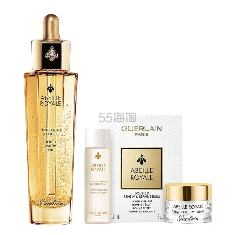【8.5折+包邮含税】GUERLAIN 娇兰 帝皇蜂姿黄金复原蜜四件套装