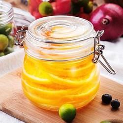 家用无铅玻璃带盖密封罐收纳罐子500Ml