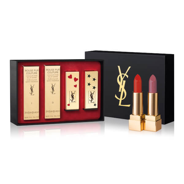 YVES SAINT LAURENT 圣罗兰 星星帽心心口红套装（#01+#09） 折合453.25元