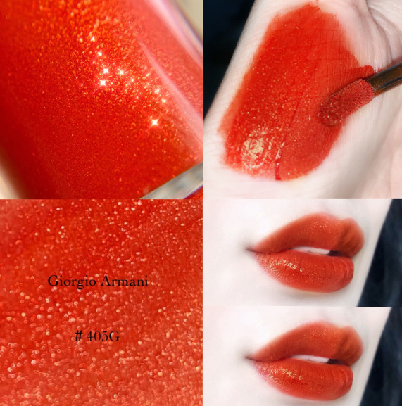 解禁直邮！Giorgio Armani 阿玛尼 圣诞限量唇釉405G 6.5ml 折合143.38元