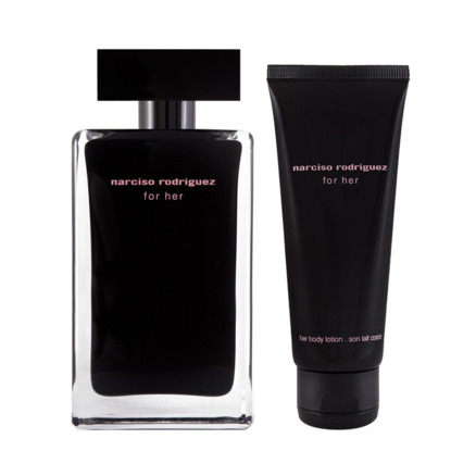 Narciso Rodriguez纳西素 她的同名女士香氛套装 （淡香水 EDT 100ml +身体乳75ml） 折合420.38元
