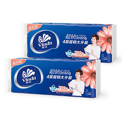 Vinda 维达 蓝色经典卷纸 实惠装无芯78克10卷