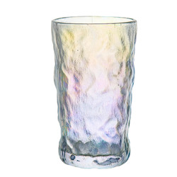 前力 冰川纹玻璃杯  透明矮款 1只