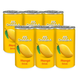 CHABAA 芭提娅 果汁饮料 芒果汁 170ml*6听