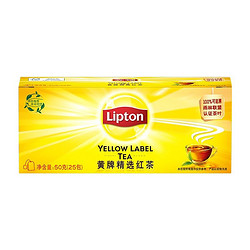 88VIP：Lipton 立顿 黄牌精选红茶 2g*25包