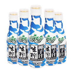 椰子泡泡 生榨椰汁正宗海南椰子汁饮料 多规格瓶装 海南生榨椰汁500ml*5