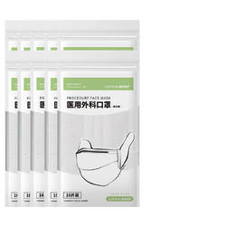 lanhine 蓝禾医疗 医用外科口罩 灭菌型 独立包装 100只