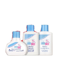 sebamed 施巴 婴童套装 泡泡沐浴露+儿童洁肤沐浴露+儿童润肤乳