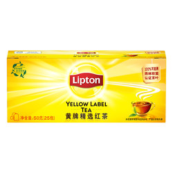 消灭猫超卡、88VIP：Lipton 立顿 黄牌精选红茶 2g*25袋