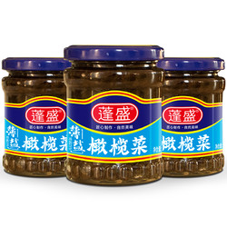 蓬盛 潮汕薄盐橄榄菜 195g*2瓶