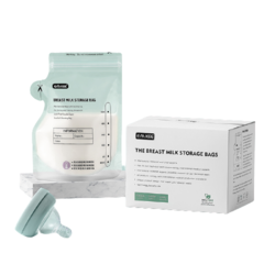 EMXEE 嫚熙 母乳储奶袋保鲜袋便携一次性存奶装奶袋可冷冻储存袋220ml*50
