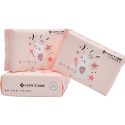 grace 洁丽雅 一次性洗脸巾 兔几加厚三包装  50片/包