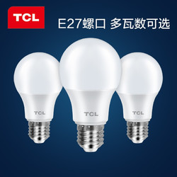 TCL LED灯泡 5W E27 白光