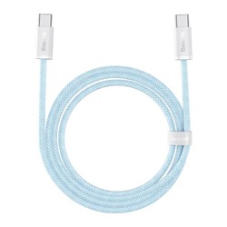 BASEUS 倍思 100W双头Type-c数据线 PD快充线 适用苹果iPad Pro/MacBook华为小米笔记本手机充电器5A充电线 2米蓝
