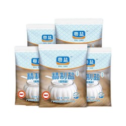 YUEYAN 粤盐 无碘盐不加碘食用盐  5斤