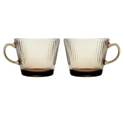 LOVWISH 乐唯诗 茶色康晶杯 2个装