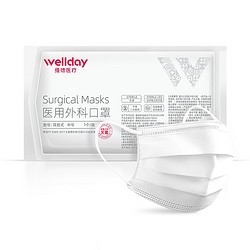 WELLDAY 维德 一次性医用外科口罩 灭菌型 100只装