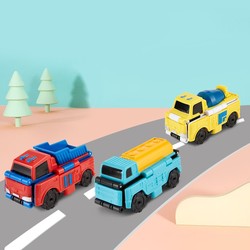 22日0点：AULDEY 奥迪双钻 变形玩具车反反车 3只装