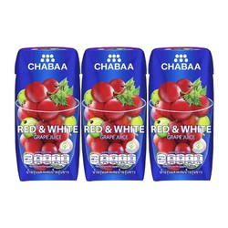 芭提娅 红葡萄白葡萄果汁180ml*3盒
