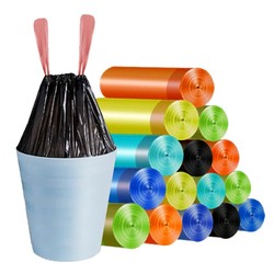 唯吉 抽绳垃圾袋 5卷75只 45*50cm