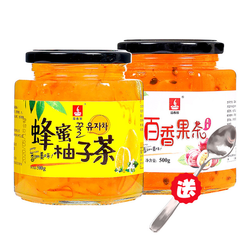 溢香醇 蜂蜜柚子茶酱 500g*2罐（送梅森杯＋勺子）