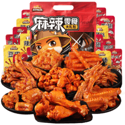 88VIP：Three Squirrels 三只松鼠 鸭脖麻辣零食大礼包 500g