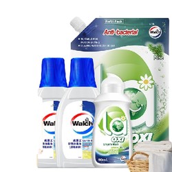 PLUS会员：Walch 威露士 有氧洗衣液 4件量贩装 有氧洗1L+除菌液150ml*2瓶+内衣洗90ml