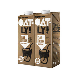 88VIP：OATLY 噢麦力 低脂燕麦奶1L*2瓶巧克力口味