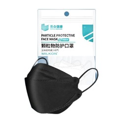 有券的上：MILKON 一次性KN95防护口罩 黑色 60只装