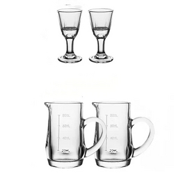 白酒酒杯套装（分酒器 100ml*2+白酒杯 8m*2l）